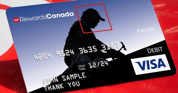 credit card for GAF Rewards